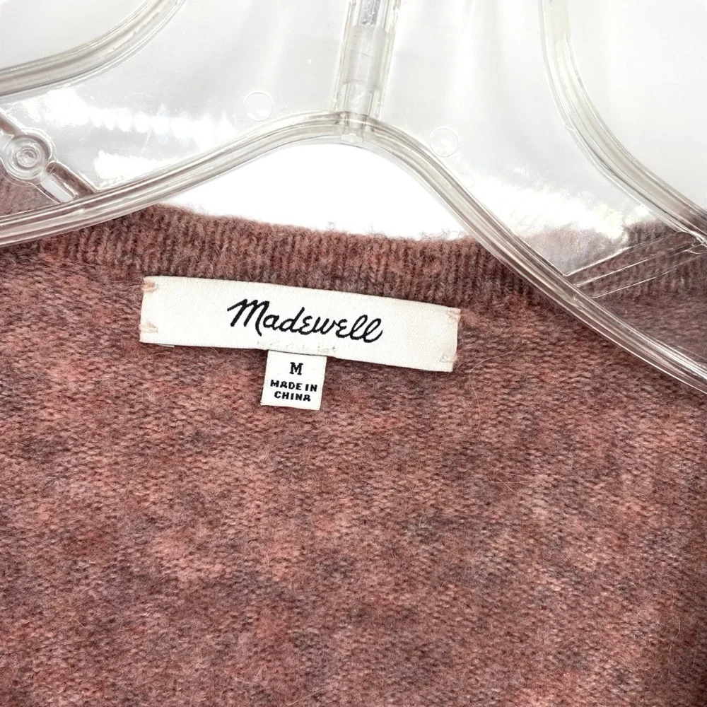 Madewell Kent Wool Blend Open Front Cardigan Sweater